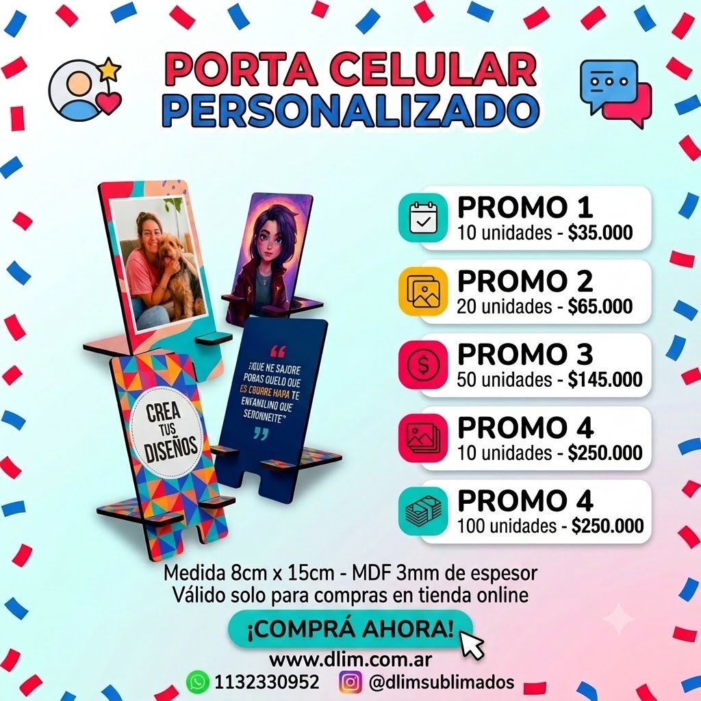 PORTA CELULAR PERSONALIZADO